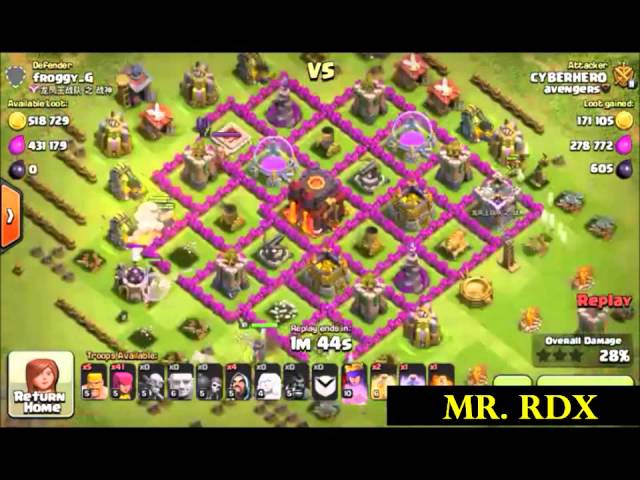 clash of clans - Best loot of TH9 ever -1.4 million loot