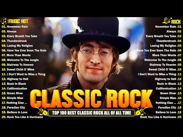 The Beatles, Pink Floyd, The Who, CCR, The Police, Aerosmith 🔥🔥 Power Ballads | Classic Rock Songs