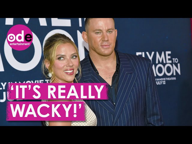 Fly Me To The Moon Premiere: Scarlett Johansson & Channing Tatum Talk Conspiracy Theories!