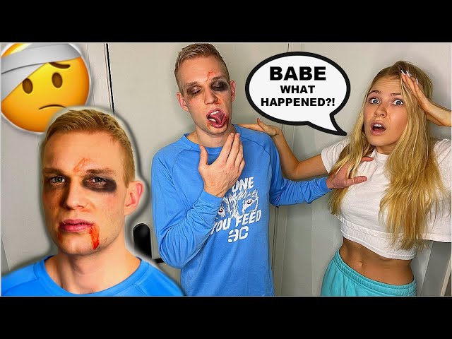 I GOT BEAT UP PRANK ON GIRLFRIEND! *SHE CRIES*