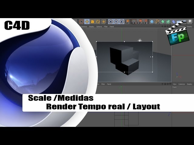 Scale (Medidas reais) / Renderização tempo real - Tutorial cinema 4D - Português - F.P