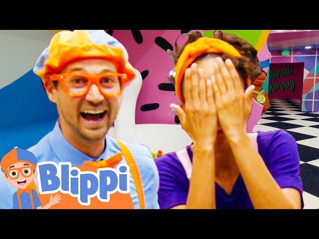 Blippi and Meekah Play Hide and Seek in the World of Illusions! | Blippi and Meekah Full Episodes