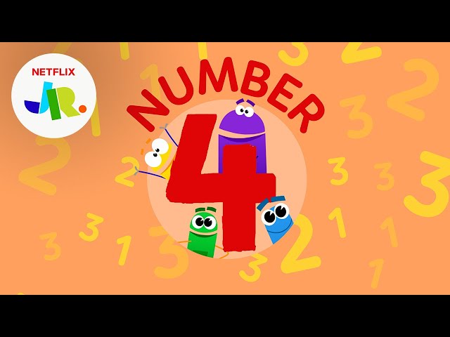 #4 Number Four 4️⃣ StoryBots: Counting for Kids | Netflix Jr