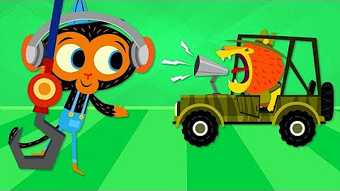 Mr. Monkey, Monkey Mechanic + MORE!  - Cartoon for Kids