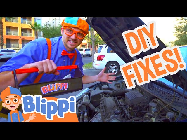 Blippi Learns How to Fix Things! | Blippi Full Episodes | DIY Videos for Kids