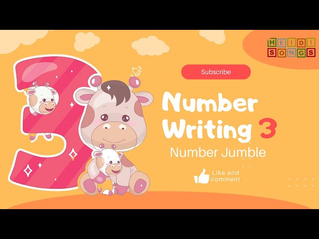 Number Writing: 3 | From NUMBER JUMBLE