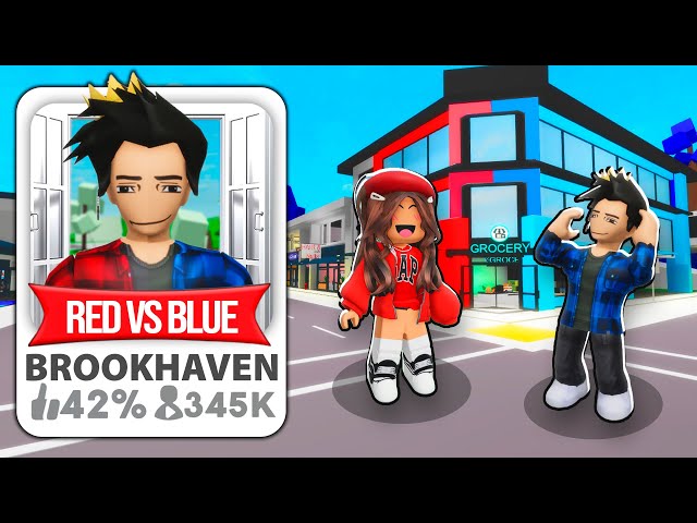 I CREATED BLUE VS RED BROOKHAVEN!