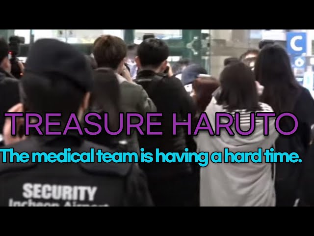 210327 'TREASURE' HARUTO, Fans crumbling quarantine. The medical team is having a hard time.