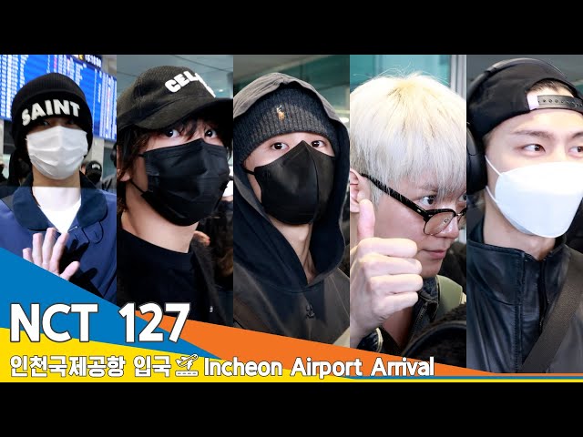 [4K] NCT 127, 카리스마 멋짐에 '엄지척'✈️입천공항 입국 24.2.5 #Newsen