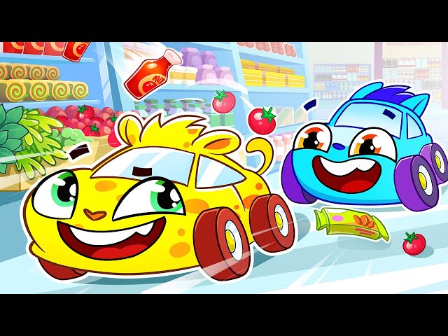 Grocery Store Racing Song + Monster Trucks Competition + More Kids Songs by Baby Cars