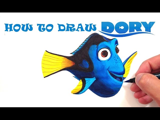 How to Draw Dory from Finding Dory
