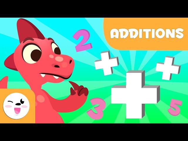 Addition for kids - Learning to add with Dinosaurs - Mathematics for kids