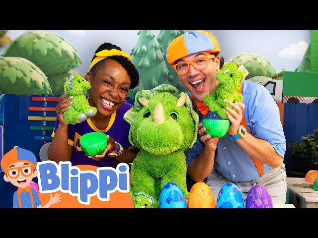Counting 1 to 10 with Blippi: Dino Egg Hunt Adventure! | Educational Videos for Kids