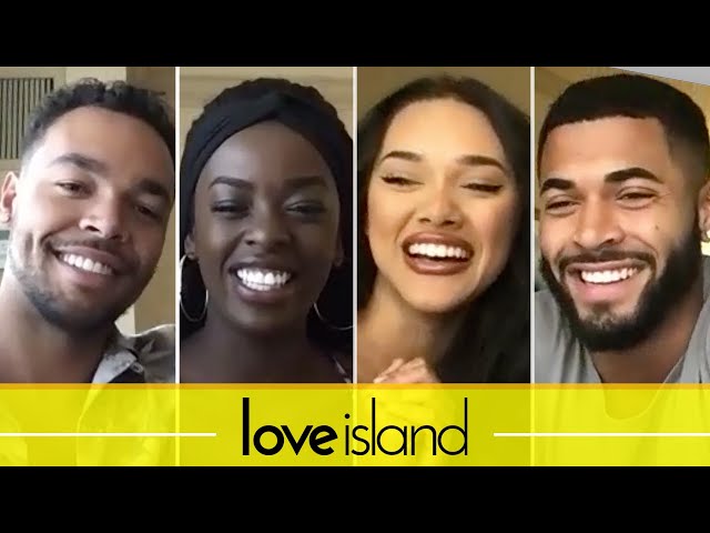 "Love Island" Couples Justine & Caleb And Cely & Johnny Take The Relationship Test