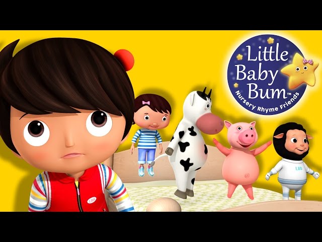 Five Baby Friends Jumping On The Bed | Nursery Rhymes for Babies by LittleBabyBum - ABCs and 123s