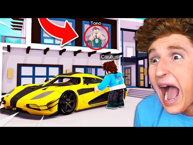 I Stole My Little Brothers SUPERCAR In ROBLOX.. (LOL)