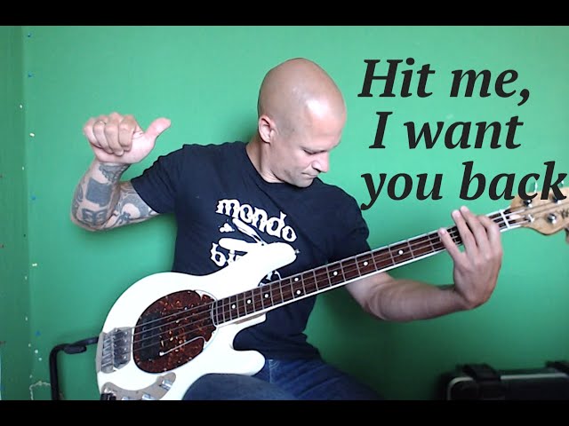 Hit me, I want you back - "the Jackson 5" & "the Blockheads" bass cover