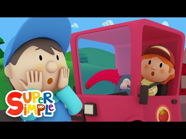Betty's Tomato Truck goes through the car wash | Cartoon for kids