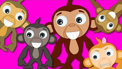 Five Little Monkeys Song - HooplaKidz