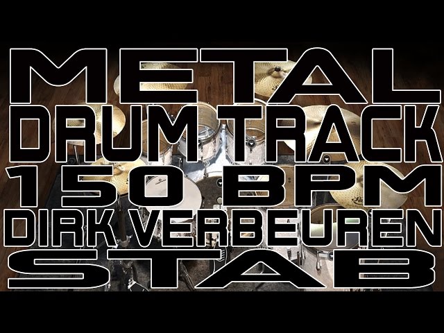 Metal Drum Track - 150 BPM - Stab