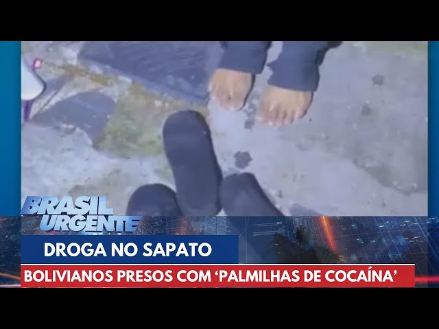 Polícia apreende cocaína em sapatos de bolivianos | Brasil Urgente