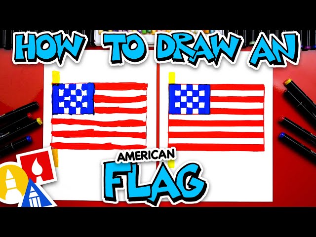 How To Draw The American Flag Pixel Art