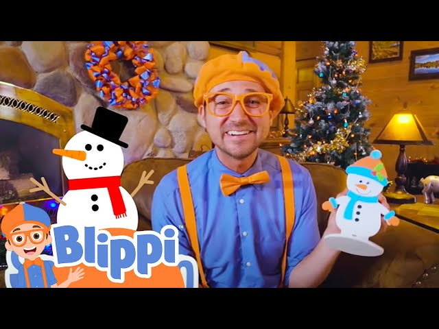 Blippi's Snowflake Scavenger Hunt Movie | Christmas Films For Kids
