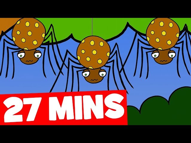 Three Scary Spiders Song and More | 27mins Halloween Songs Collection for Kids