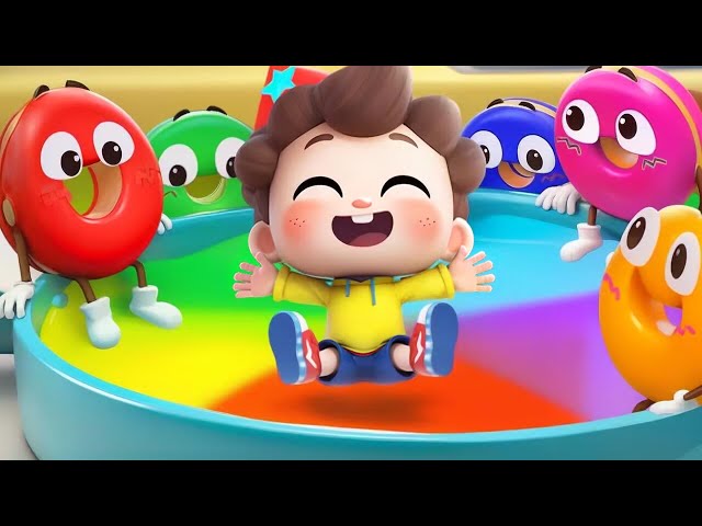 5 Colors with Donuts | Colors Song | Ten in the Bed | Nursery Rhymes & Kids Songs | BabyBus