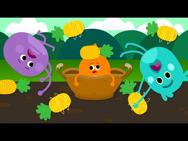 Spinning Pineapple Pizza | Cartoon For Kids | The Bumble Nums