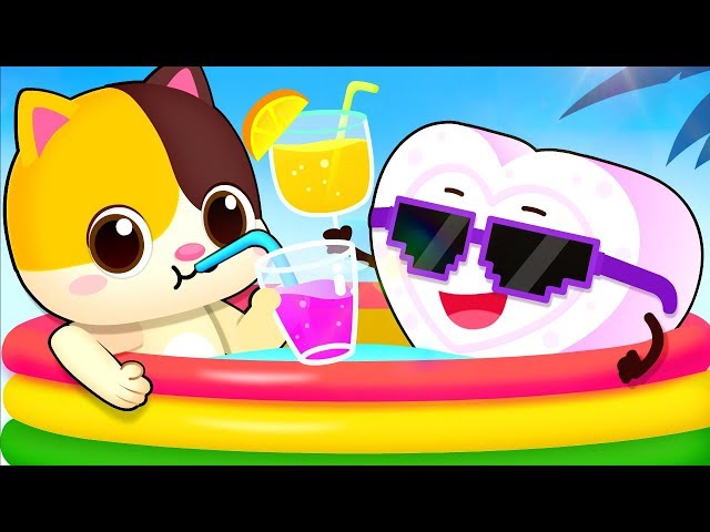 Marshmallow and His Friends | Food Song | The Shapes Song | Nursery Rhymes | Kids Songs | BabyBus