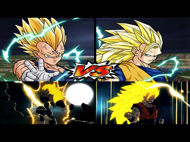 Majin Vegeta Super Saiyan 2 vs Kakarot Super Saiyan 3【Dragon Ball Z BT4】Extremo *Epic Battle