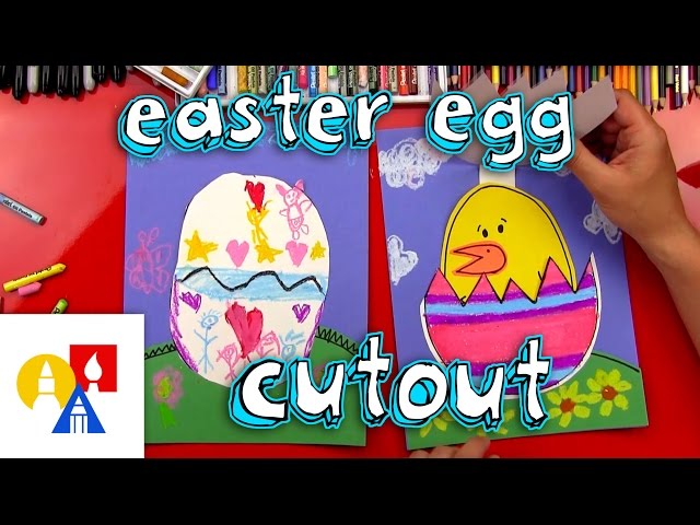 Easter Egg and Chick Cutout