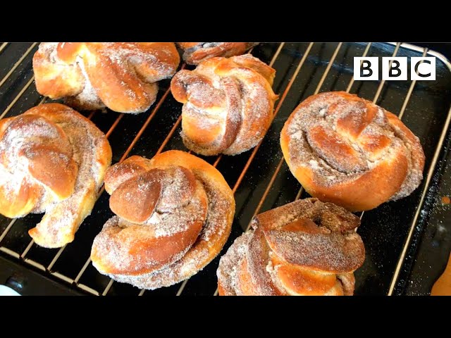 Relaxing sounds to baking cinnamon twists - BBC