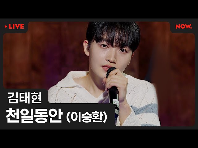 [LIVE] 김태현 - '천일동안' (이승환) [야간작업실]ㅣ네이버 NOW.
