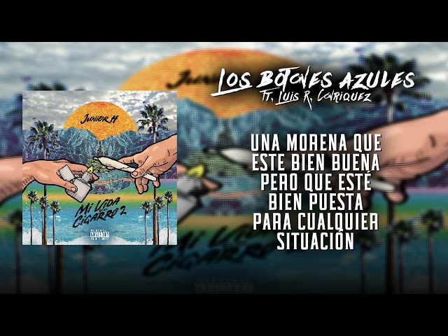 Los Botones Azules - Junior H & Luis R Conriquez (Video Letra)