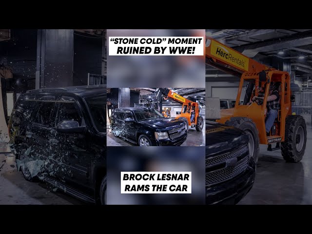 WWE RUINED Brock Lesnar's "Stone Cold" Forklift Moment! #shorts
