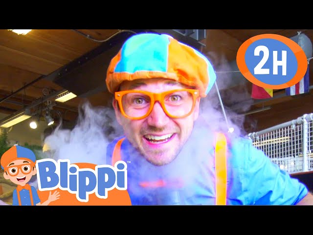Blippi Visits Science Museums Around the USA! | 2 HOURS OF BLIPPI SCIENCE VIDEOS!