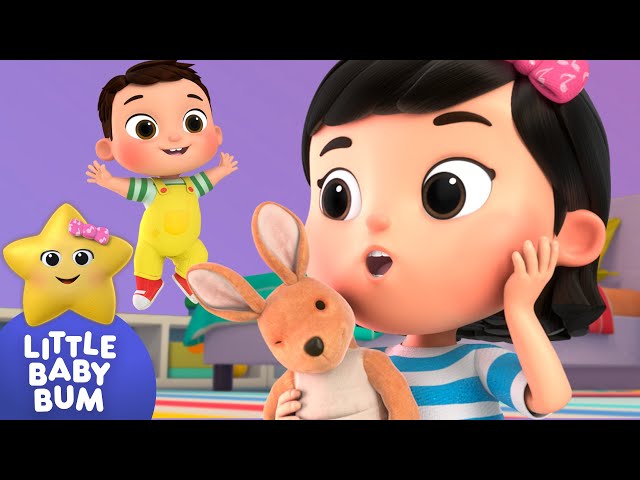 Kangaroo Hop!⭐ Mia & Max Play Time! LittleBabyBum - Nursery Rhymes for Babies | LBB