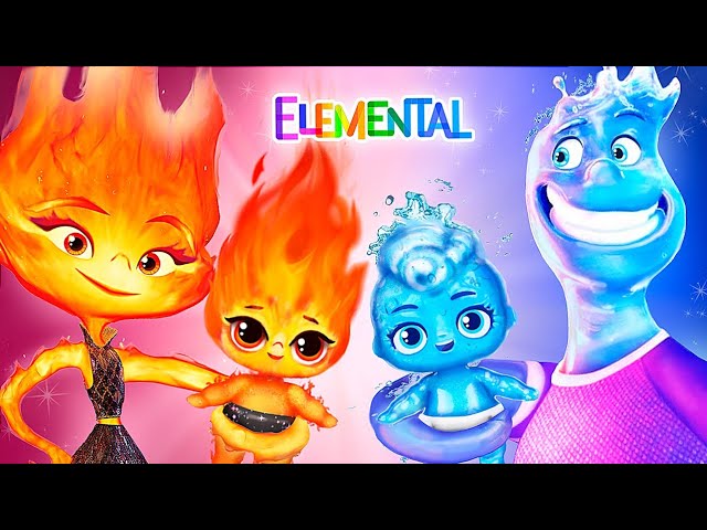 Elemental: Fire Girl and Water Boy / 30 LOL OMG DIYs