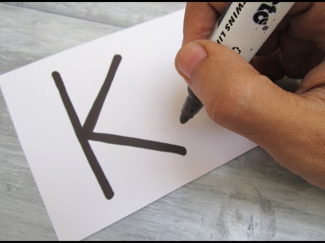 How to turn Letter "K" into a Cartoon BOOK ! Fun with Alphabets Drawing for kids
