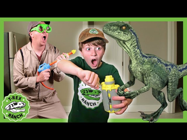 Baby Dinosaur in the House - Baby Raptor 🦖 T-Rex Ranch Dinosaur Videos