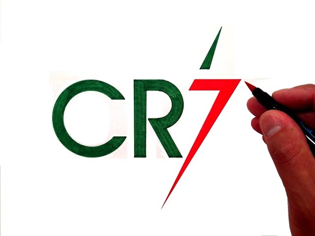 How to Draw the Cristiano Ronaldo CR7 Logo