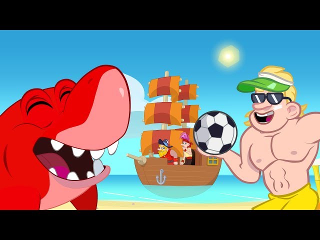 Morphle Beach adventures - Summer Cartoons for Kids with Shark and Construction vehicles