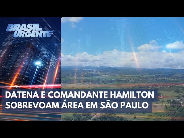 Datena sobrevoa local onde helicóptero desapareceu | Brasil Urgente