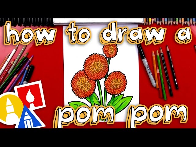 How To Draw A Dahlia Pom Pom