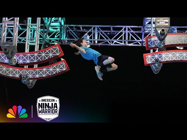 Teenage Jay "Lache" Soars on Stage 1 | American Ninja Warrior | NBC