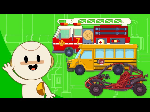 Building Cars, Trucks, and Buses at Finley's Factory! | Vehicle Assembly Cartoon