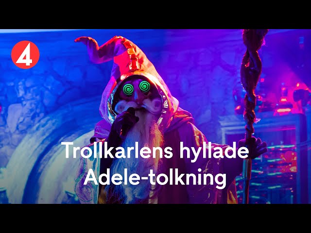 Stående ovationer när Trollkarlen tolkar Adele i Masked Singer Sverige 2022