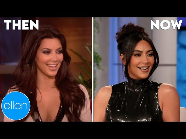 Then and Now: Kim Kardashian's First and Last Appearances on 'The Ellen Show'